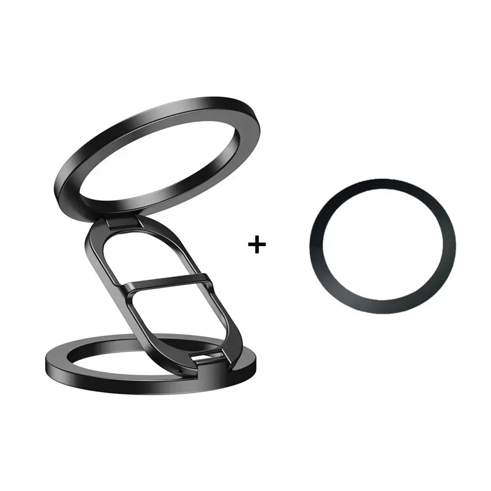 Double Sided Magnetic Ring Holder Kickstand – MagSafe Phone Grip for Car, Gym, Desk