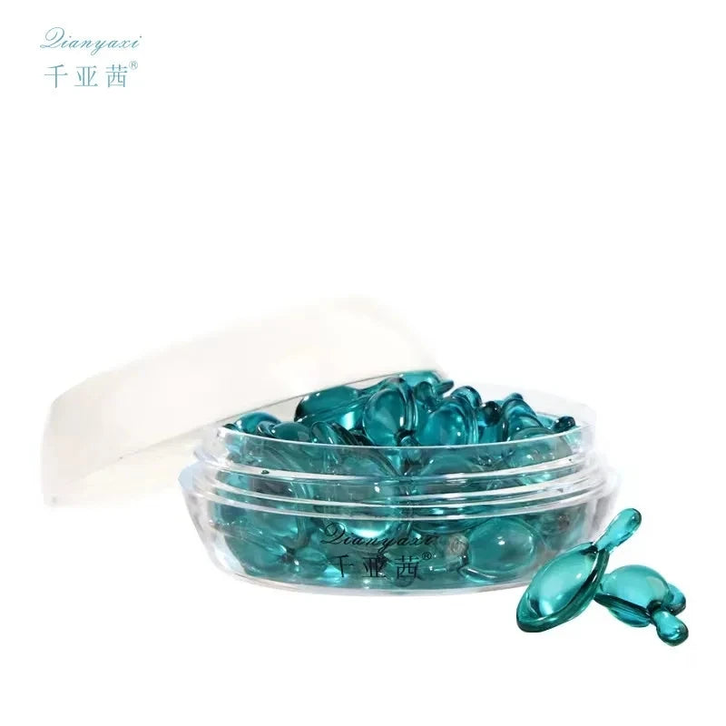 50PCS Blue Copper Peptide Face Serum Capsules for Skin Firming & Tightening – Nighttime Moisturizing Serum for Youthful Skin
