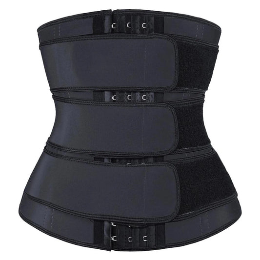 Triple Belt Waist Trainer – Ultimate Tummy Control & Fat Burning Shapewear