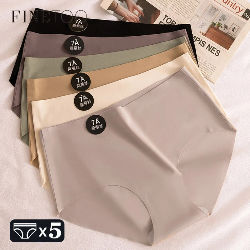 5PCS Set Invisible Seamless Panty – High Elastic, Ultra-Thin, Soft