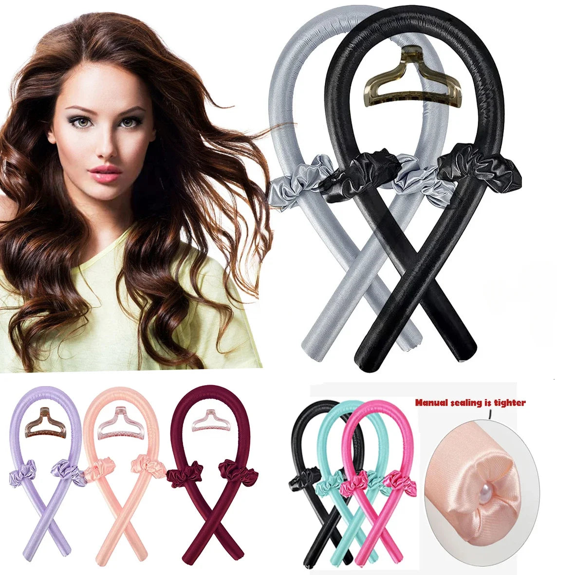 π Heatless Silk Hair Curling Rod β Soft, Comfy & Effortless Curls! π