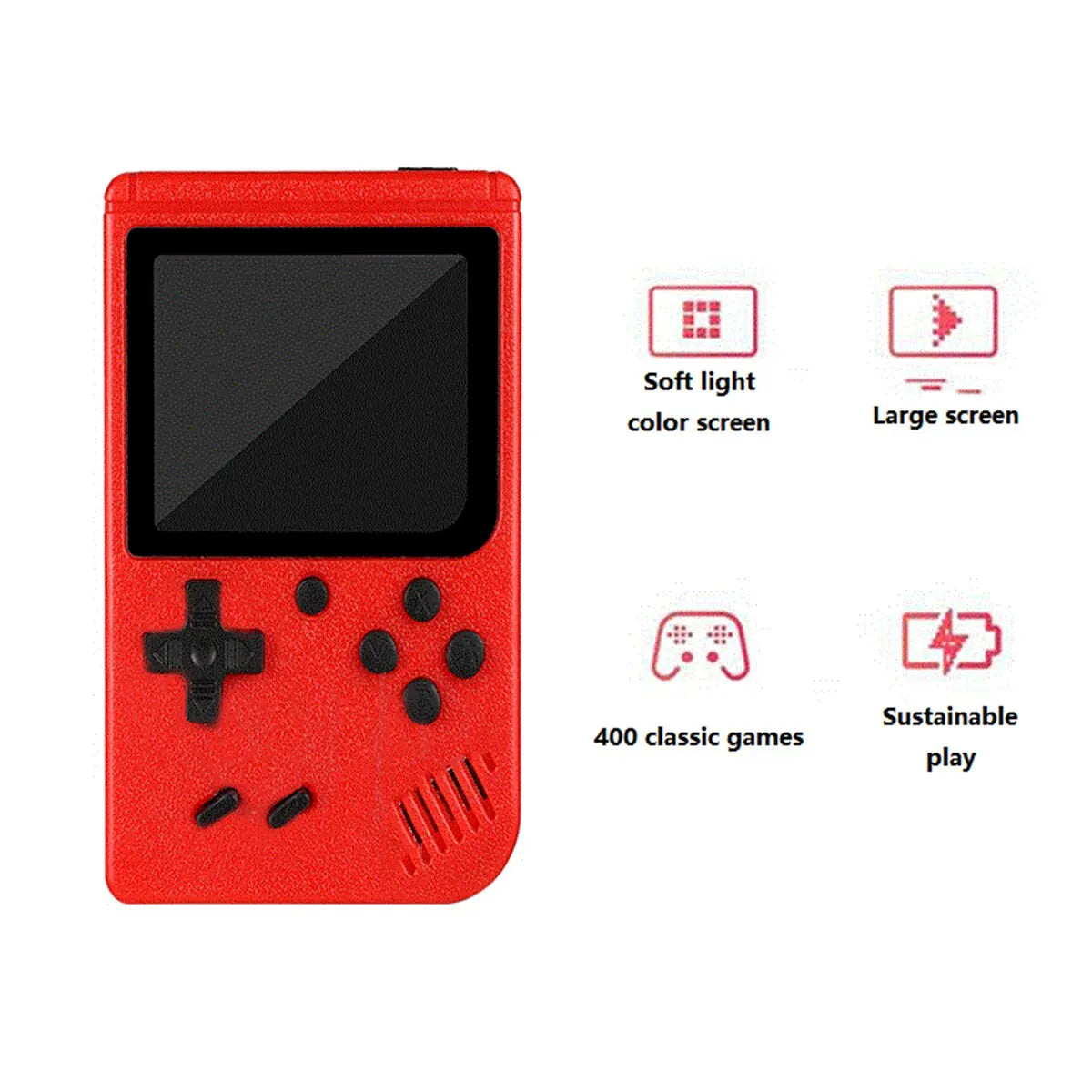 Retro Handheld Game Console for Kids – 400+ Classic Games, TV Connectable