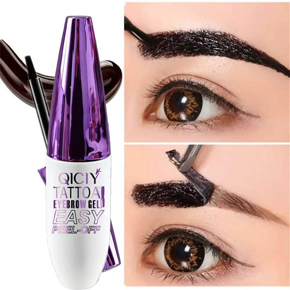 Easy Peel-Off Tattoo Eyebrow Gel – 3-Day Long-Lasting, Smudge-Proof & Waterproof!