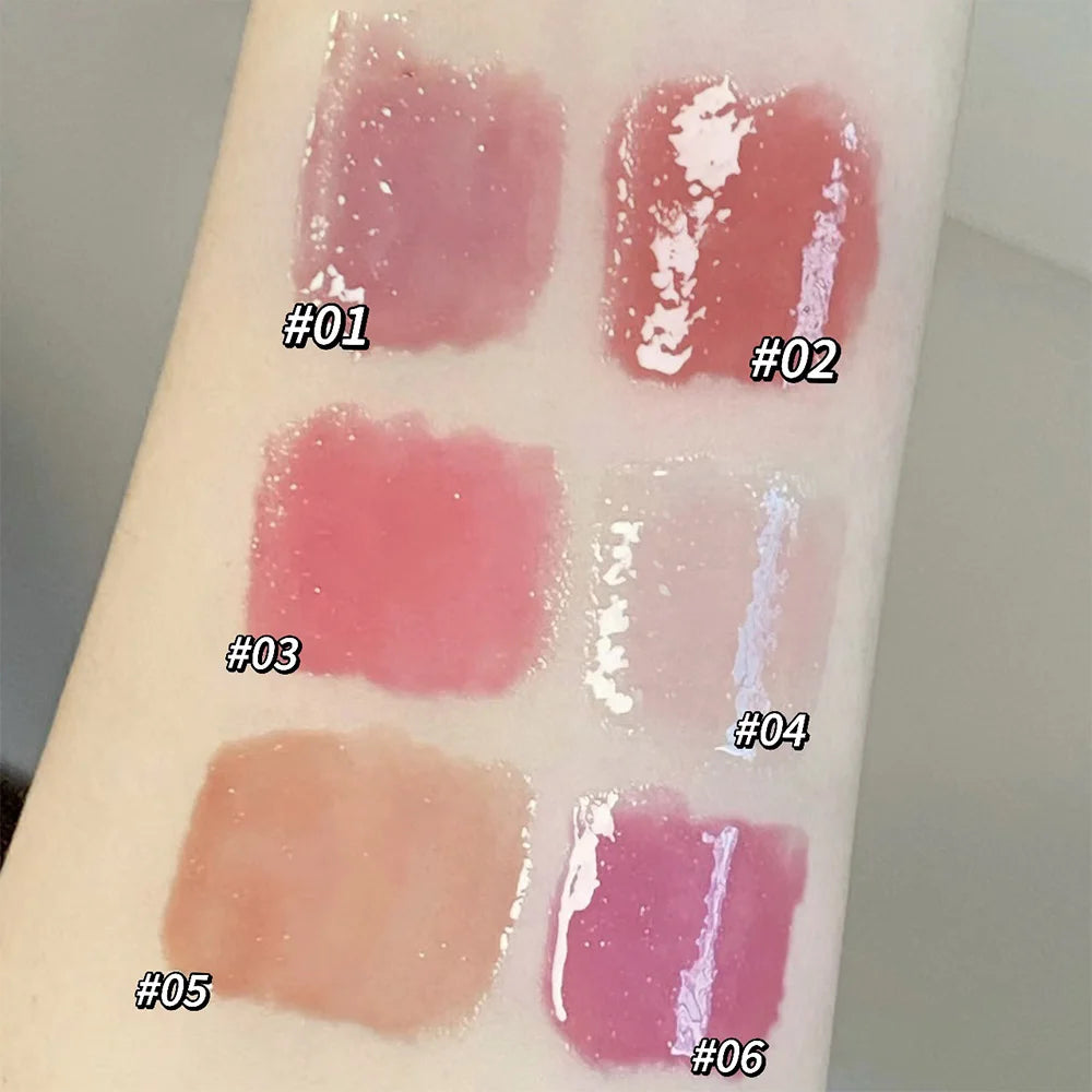 π°π Gege Bear Pink Rabbit Solid Lip Gloss 3pc Set  β Hydrating & Tender Lip Balm for Soft Lips