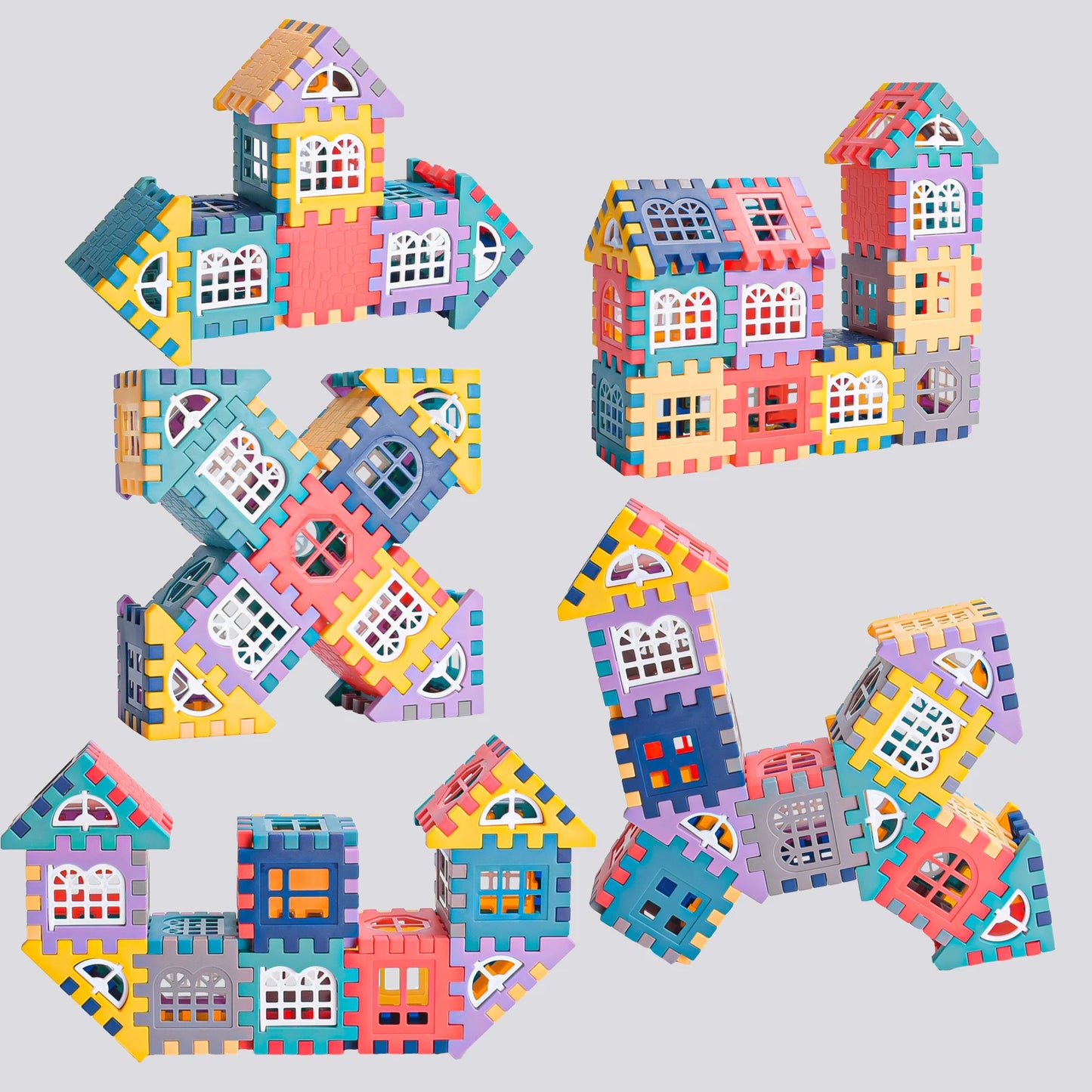 Large House Building Block Set – Creative Construction Toy for Boys & Girls