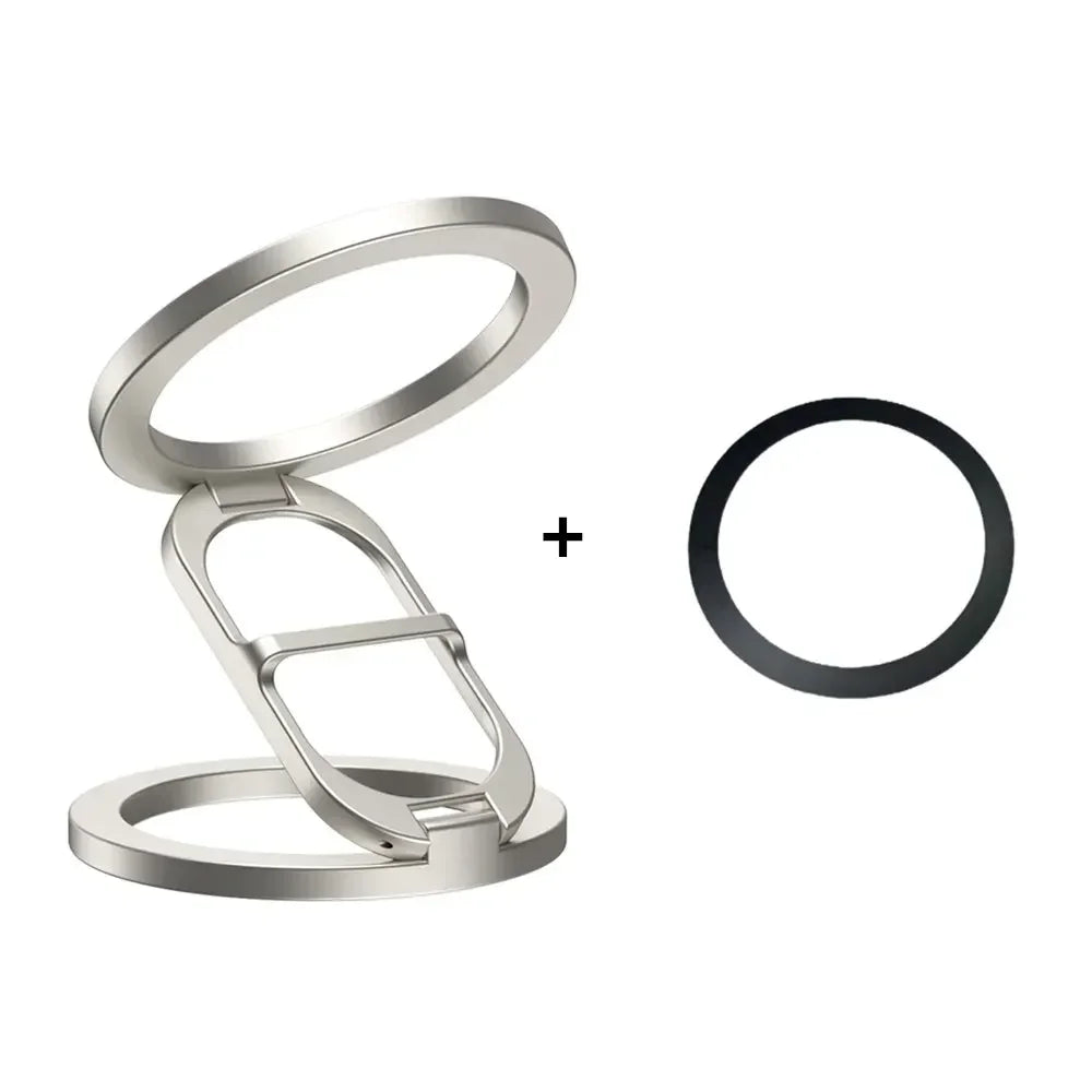 Double Sided Magnetic Ring Holder Kickstand – MagSafe Phone Grip for Car, Gym, Desk