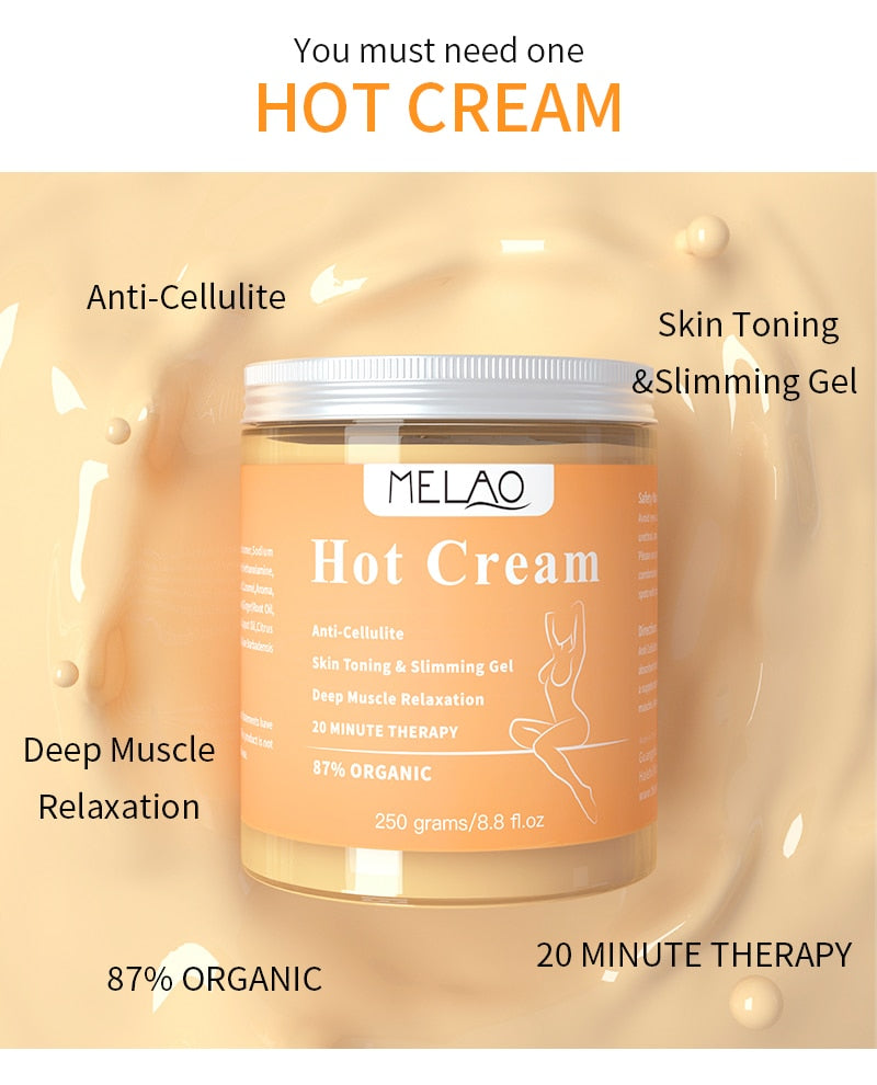 Anti Celllite Hot Slimming & Toning Cream