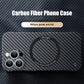 Carbon Fiber Texture Frameless  Magsafe Magnetic Wireless Charging iPhone Case  13 / 13Pro / 13 Pro Max