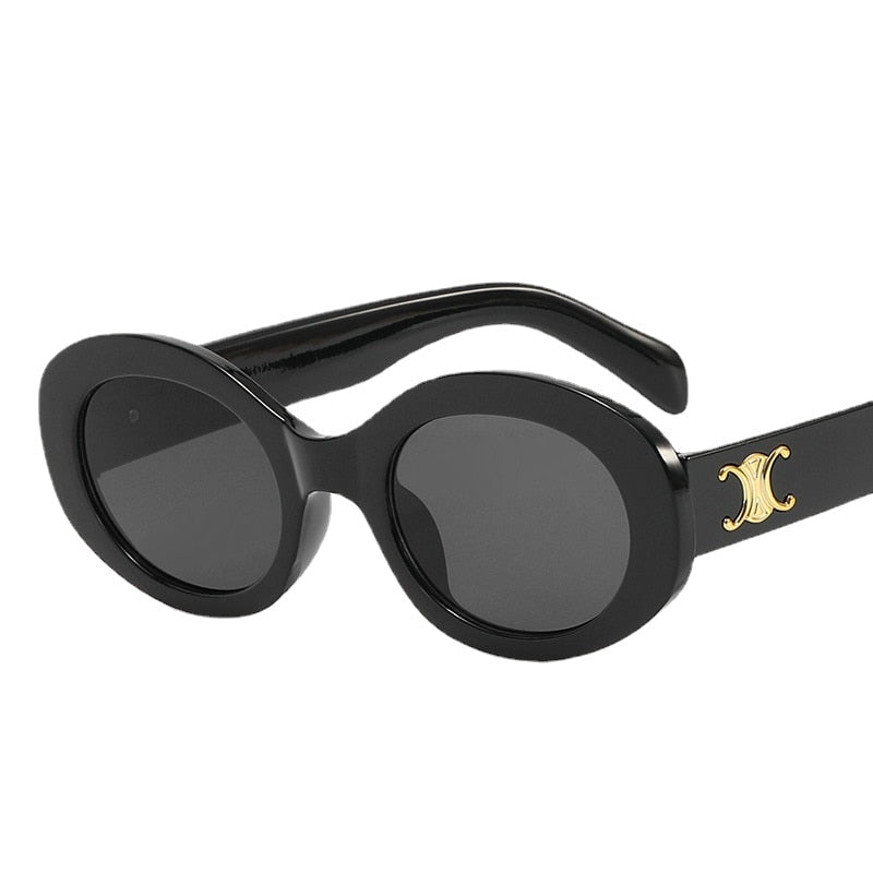 Retro Oval Small Frame Sunglasses