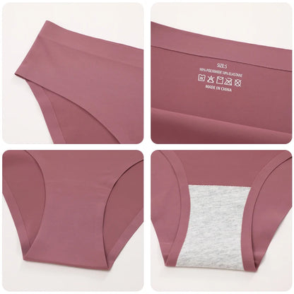 5PCS Set Seamless Ice Silk Panty  – Ultra Soft & Invisible Comfort