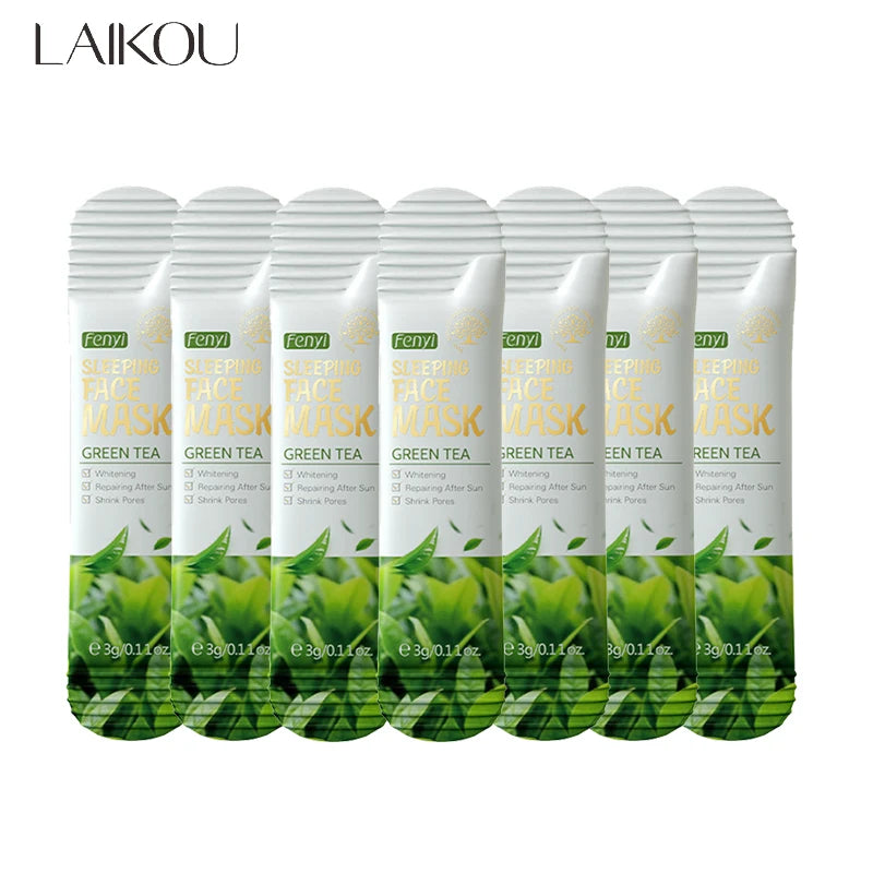 LAIKOU 7pcs Hydrating Sleeping Face Mask – Deep Hydration & Skin Nourishment