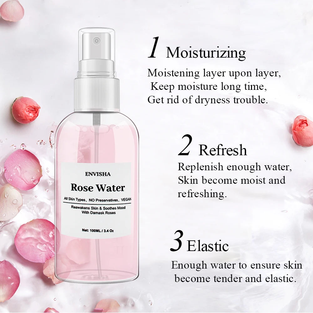 🌹 Organic Rose Water Toner – Hydrate, Refresh & Revitalize Your Skin!