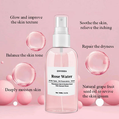 🌹 Organic Rose Water Toner – Hydrate, Refresh & Revitalize Your Skin!