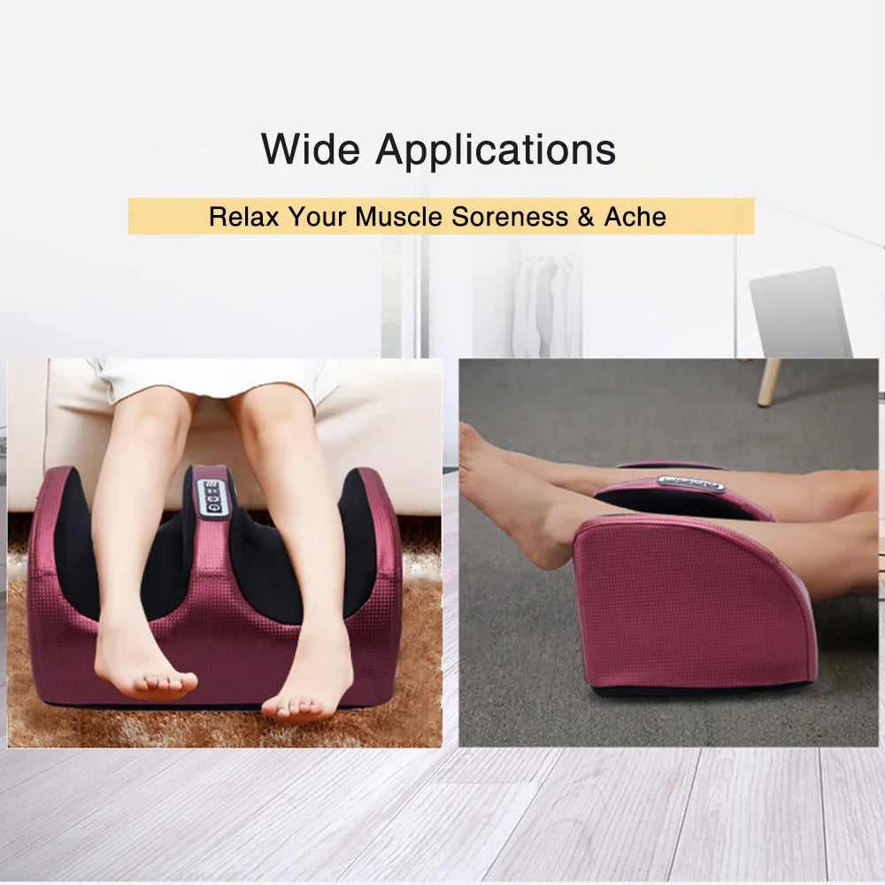 🌟 Ultimate Electric Foot Massager – Hot Compression & Shiatsu Kneading for Total Relaxation!