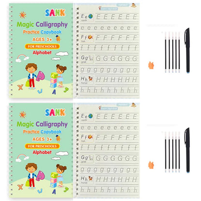 Sank Magic Practice Copybook – Reusable English Handwriting Book for Kids