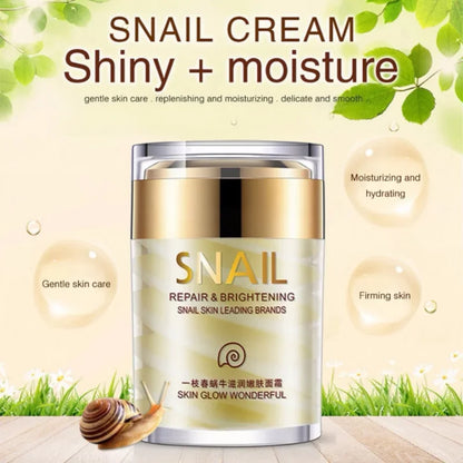 Snail Collagen Face Cream – Whitening, Moisturizing & Anti-Aging Firming Cream for Wrinkles & Eye Bags (60g)