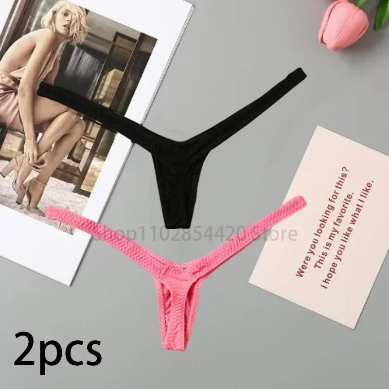 2/4PCS Set Deep V Thong – Sexy & Breathable Mini Bikini Panty for Women