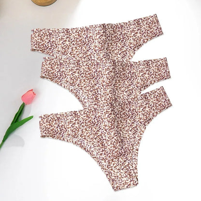 3PCS Set Leopard Panty – Ultra-Soft & Breathable Ice Silk Underwear