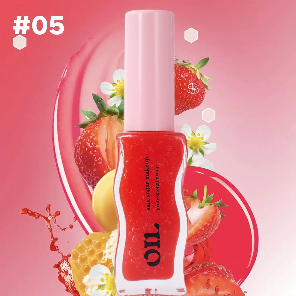 🍓 Juicy Fruit Honey Lip Oil – Hydrating & Plumping Shine!