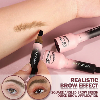 3D Wild Eyebrow Pencil – Waterproof Angled Brush for Natural Full Brows