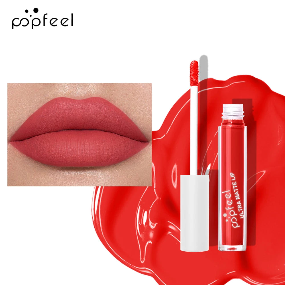 💋 POPFEEL Ultra Matte Lip Gloss – Long-Lasting, Non-Stick Formula!