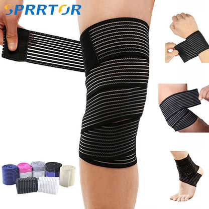 Adjustable Compression Bandage For Knee, Ankle, Leg. Elbow, & Wrist Support Wrap