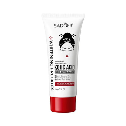 SADOER Kojic Acid Face Oil Cleanser – Deep Cleansing & Brightening Foam Wash