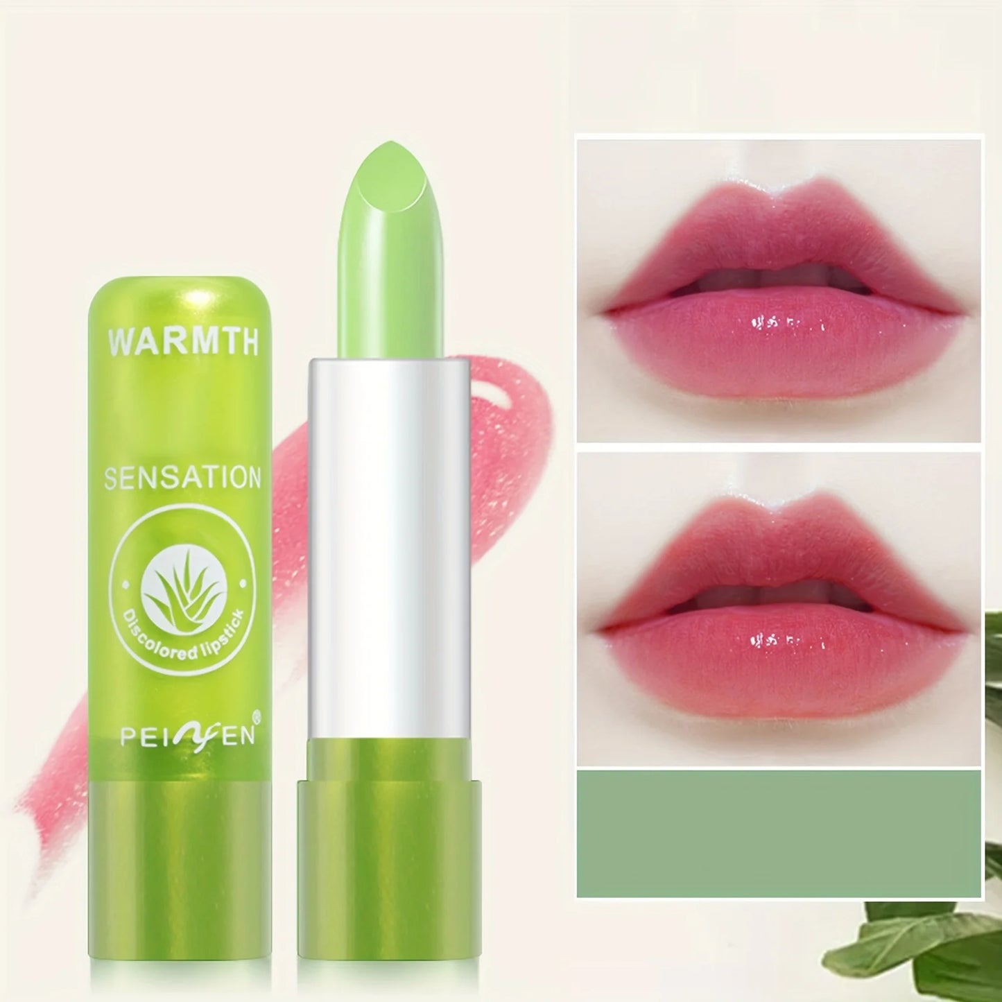 12PCS Aloe Extract Color-Changing Lip Balm – Long-Lasting Moisture & Shine