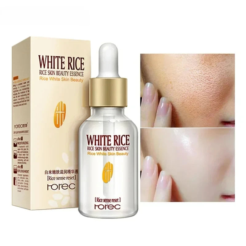 Whitening Rice Essence – Anti-Aging Pore Shrinking & Glowing Skin Care