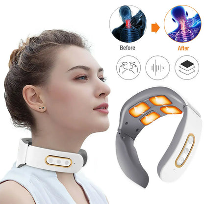 ⚡ Electric Neck & Shoulder Pulse Massager – Deep Relaxation & Pain Relief!