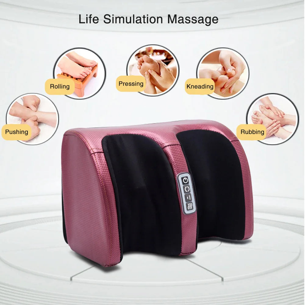 🌟 Ultimate Electric Foot Massager – Hot Compression & Shiatsu Kneading for Total Relaxation!