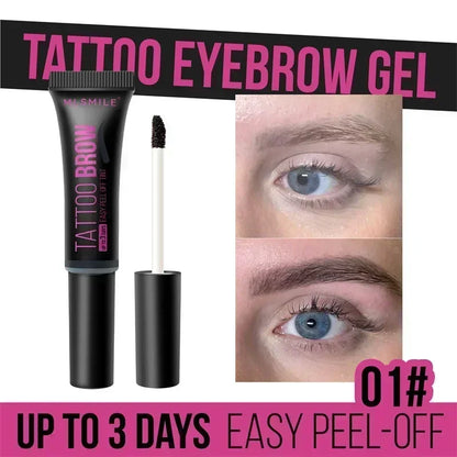 Peel-Off Eyebrow Tattoo Gel – Sweatproof & Smudge-Proof Brow Tint