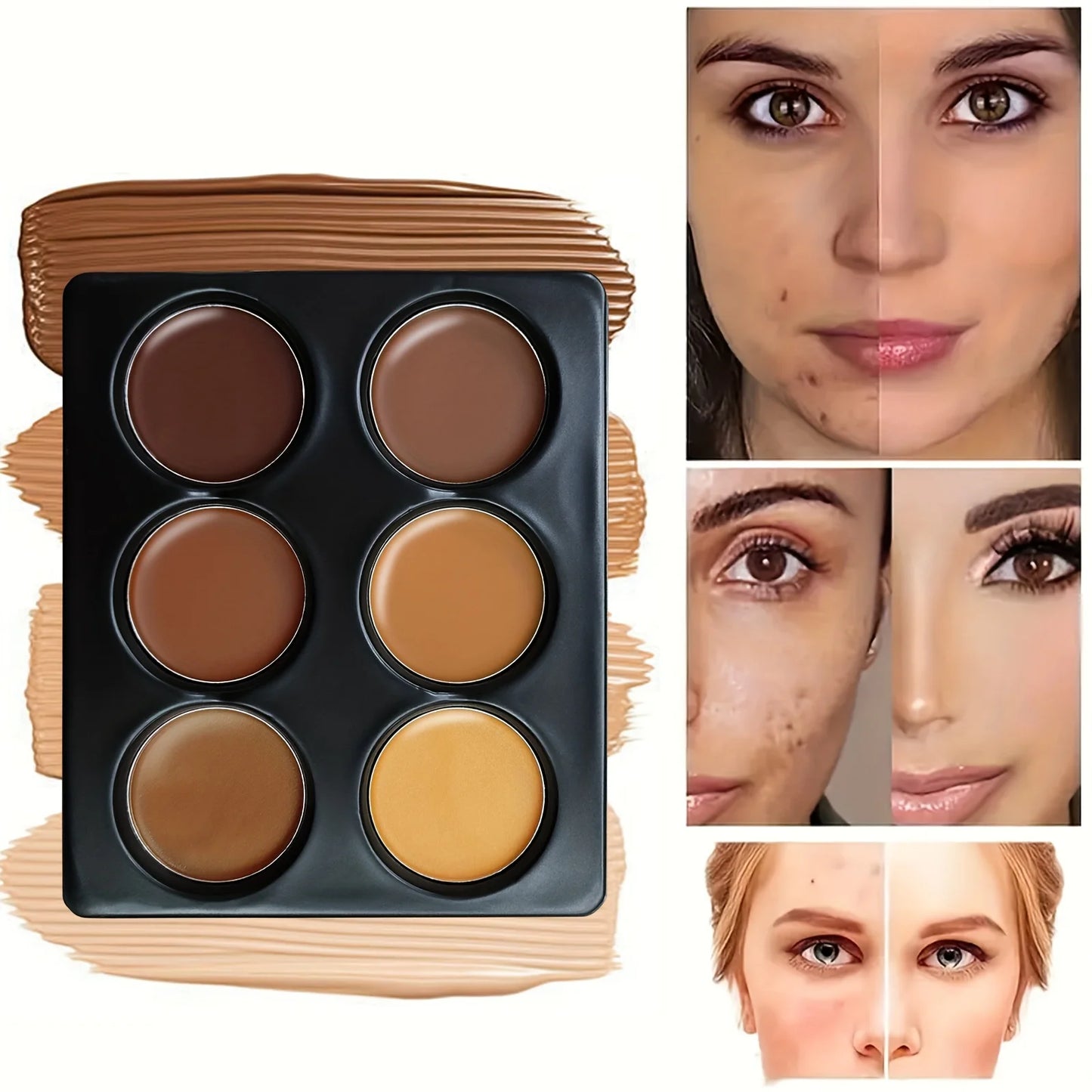 6-color Contour Cream Palette  Concealer