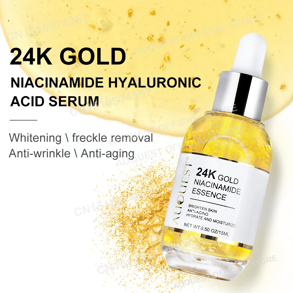 24K Gold Essence Niacinamide  Hyaluronic Acid Serum