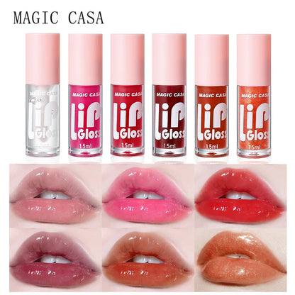 💖 Magic Casa 6-Piece Hydrating Jelly Lip Gloss  Oil – Long-Lasting Moisture & Shine!