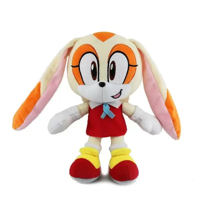 30cm Sonic Plush Toy – Soft Stuffed Hedgehog, Amy Rose, Knuckles & Tails Dolls