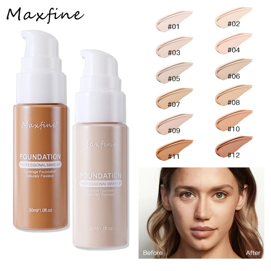 12-Color Liquid Foundation