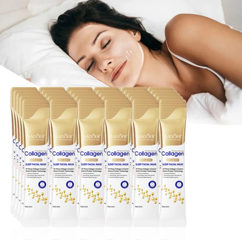 30pcs SADOER Collagen Night Masks – Nourish, Hydrate & Revitalize Skin