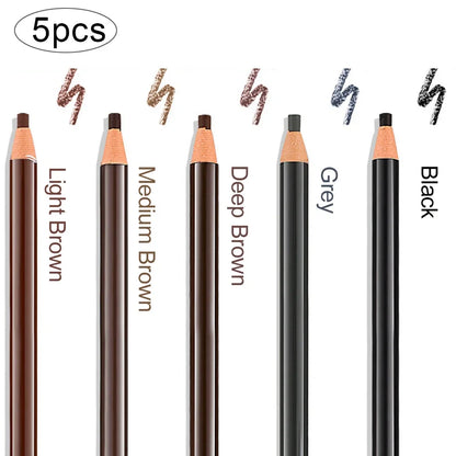 5PCS Set Waterproof Microblading Eyebrow Pencil – Long-Lasting Brow Perfection!