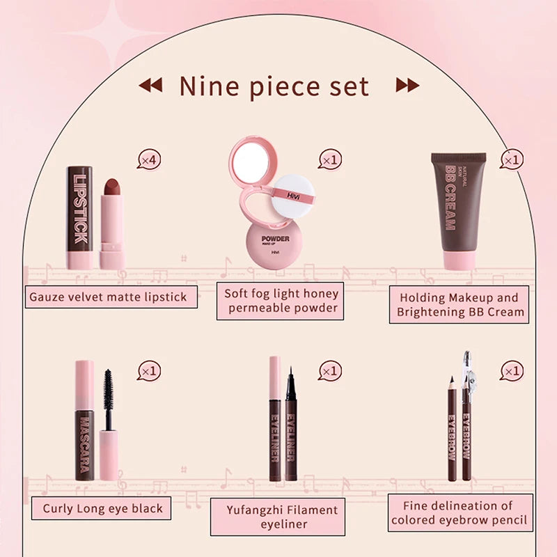 Makeup Gift Box – Stunning Powder & Lipstick Set in a Beautiful Gift Box