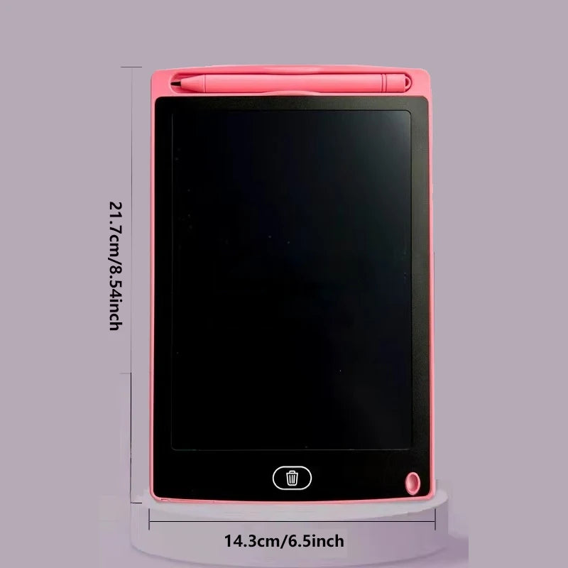 Kids LCD Drawing Tablet – 6.5/8.5/10/12 Inch Rechargeable Erasable Board with Stylus