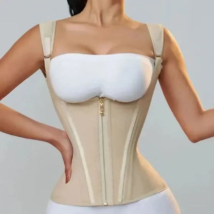 Double Compression Waist Trainer – Colombian Faja for Maximum Tummy Control