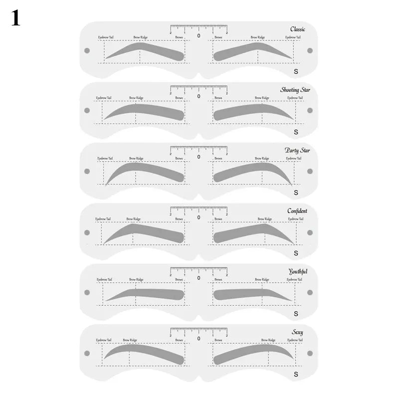 Reusable Eyebrow Stencil Set – Perfect Brow Shaping Made Easy!