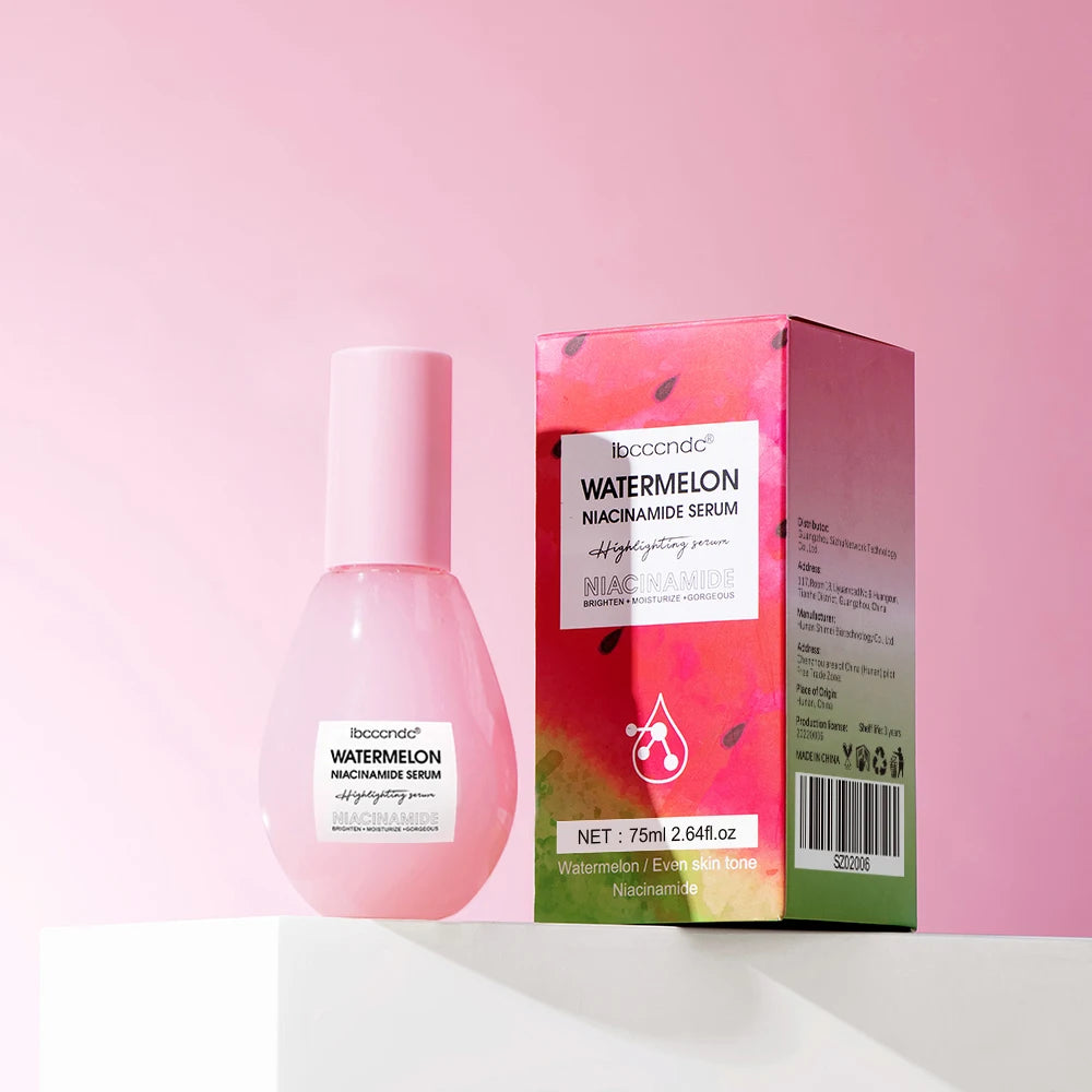 🍉 Watermelon Niacinamide Serum  – – Brighten, Hydrate & Prime Your Skin!