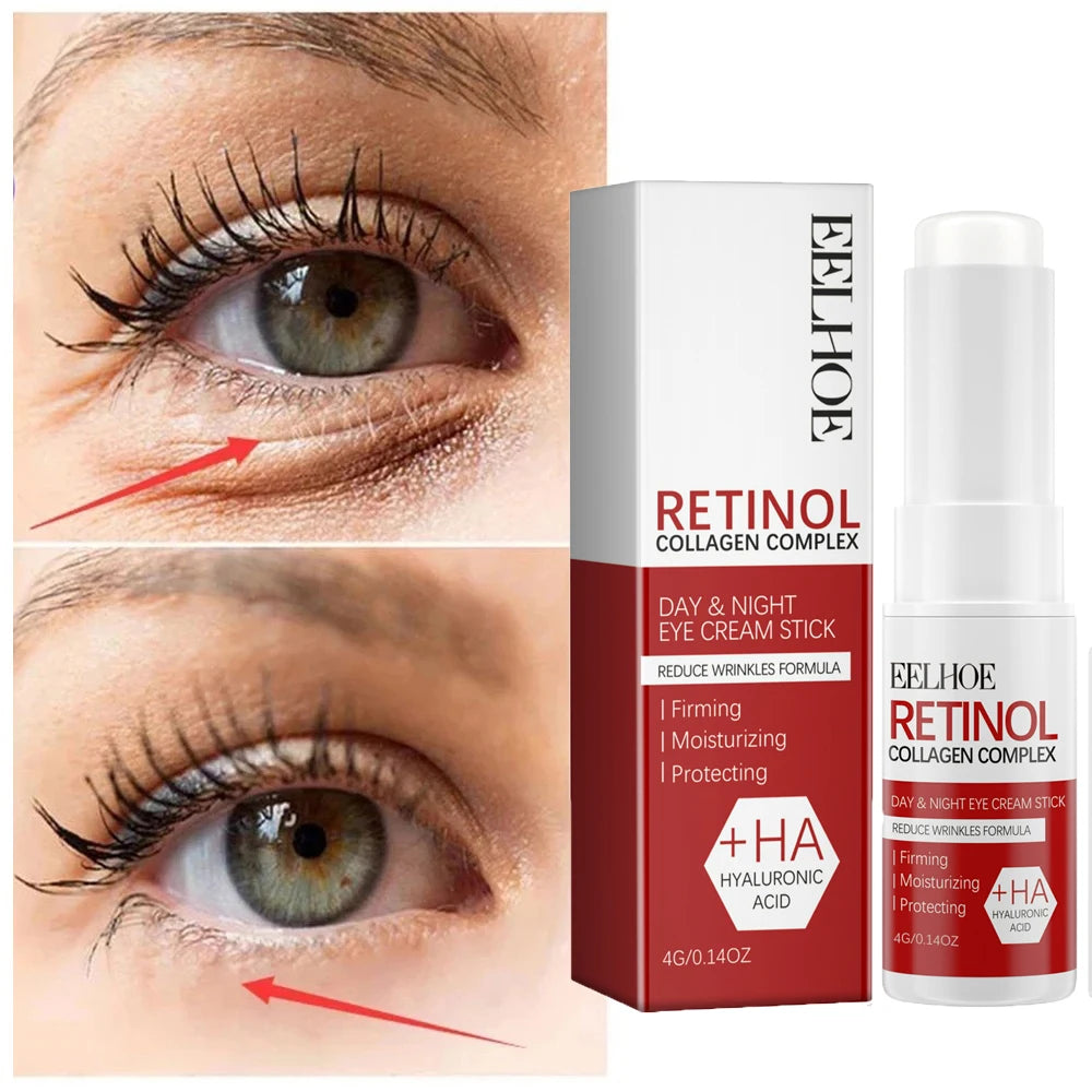 Retinol Anti-Aging Serum,  Eye Stick &  Wrinkle Repair Face Set  for a Youthful Look