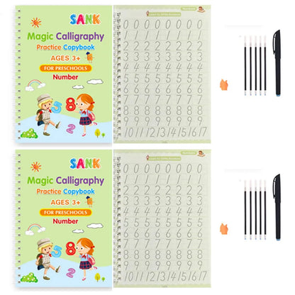 Sank Magic Practice Copybook – Reusable English Handwriting Book for Kids