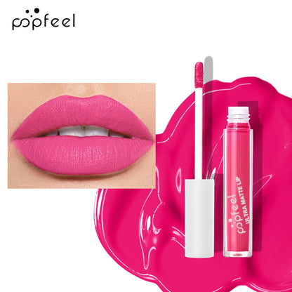 💋 POPFEEL Ultra Matte Lip Gloss – Long-Lasting, Non-Stick Formula!