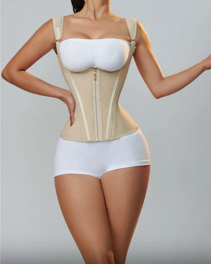 Double Compression Waist Trainer – Colombian Faja for Maximum Tummy Control