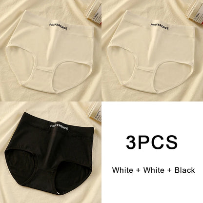 3PCS Set Women's High-Waist Cotton Panty  – Soft, Breathable & Comfortable Underwear