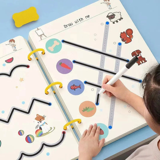 Magical Tracing Workbook – Reusable Handwriting Practice Copybook for Kids